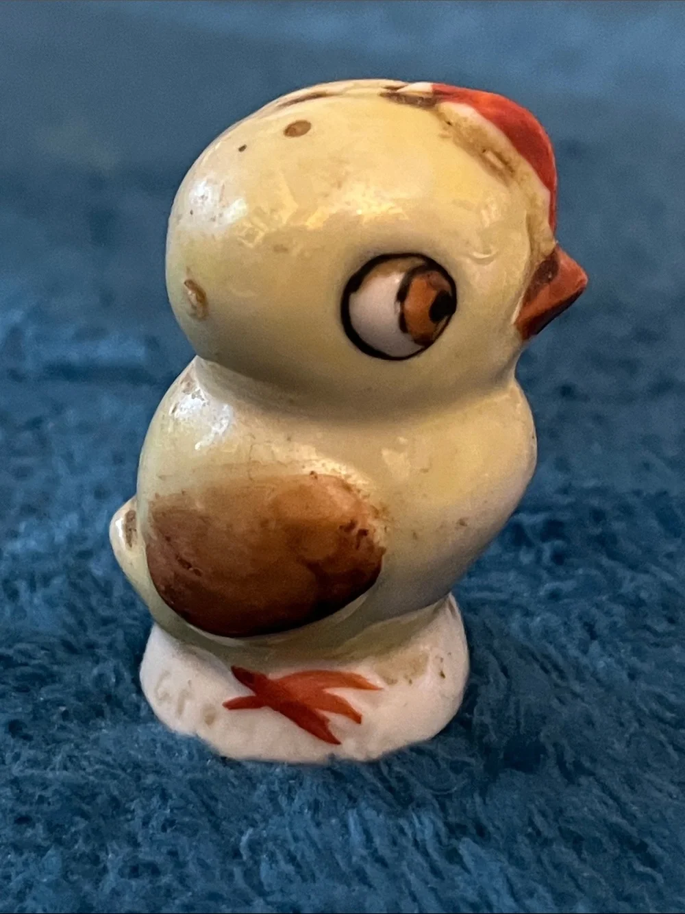 VTG hand painted porcelain Japanese Chick part of Salt Pepper Set 021